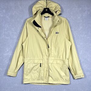 REI Jacket Women’s Small Hooded E1 Elements Waterproof Rain Outdoor Hiking Coat
